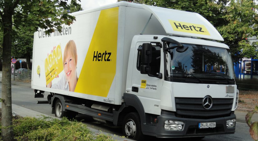 Hertz LKW Beschriftung